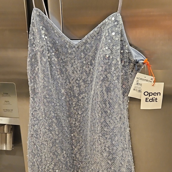 💕OPEN EDIT💕 Sequin Sleeveless Slipdress ~ Metallic Grey Folkstone XS NWT - Picture 11 of 16